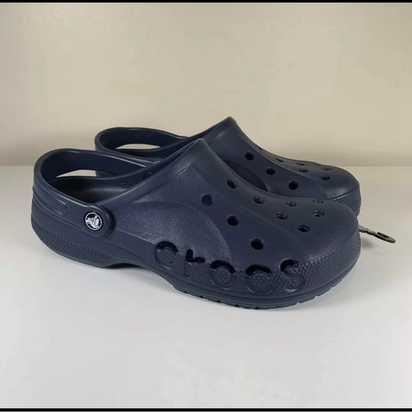 Crocs Unisex's Mens Baya Clogs - Navy - Picture 1 of 4